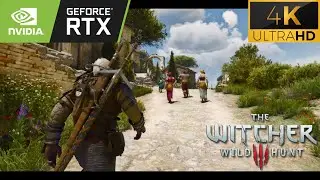 4K The Witcher 3 NextGen RayTracing Modded Graphics | Vanilla Enhanced Lighting Mod Showcase RTX3090