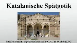 Katalanische Sp&auml;tgotik