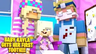 Minecraft PRINCESS BABY KAYLA GOES TO THE DENTIST FOR THE FIRST TIME!!!