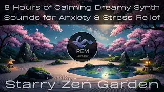 Starry Zen Garden | 8 Hours Calming Sleep Ambience | Cinematic Synth