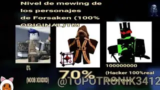 Top 5 nivel de mewing de los personajes de Forsaken (Video 100% original)||TopoTronico3412