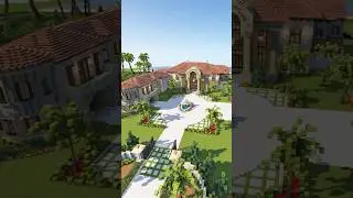 Minecraft mediterranean mansion #minecraft #minecraftbuilding #mansion ￼