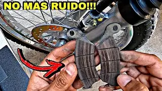 CÓMO QUITAR EL RECHINIDO DE LOS FRENOS DE DISCO??? - BALATAS DE MOTO CRISTALIZADAS  #hondaxr150
