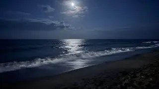WAVES LULLING YOU TO SLEEP AT NIGHT🌊😴 Gentle Ocean Sounds For Sleeping