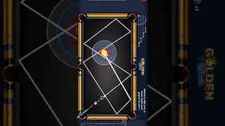 Learn trick shot super on golden shots #8ballpool #skill #trickshot