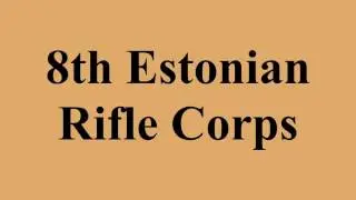 8th Estonian Rifle Corps