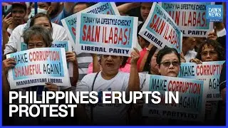 Philippines Faces Nationwide Protests Over Flood Graft Allegations | Dawn News English