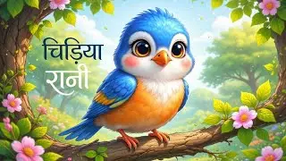 Chirya Rani 🐦🎶 | Sweet Bird Song for Kids | Hindi Nursery Rhyme | Cartoon Rhymes🥁