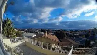 Time lapse - fast moving clouds - Dana Point - Pacific Ocean View - SJ1000 HD 1080P