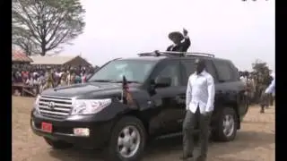 President admonishes locals in Lira for being lazy