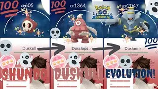 💯✨💀👻EVOLVING MY SHUNDO DUSKULL TO DUSKNOIR IN POK&Eacute;MON GO! Happy Duskull Community Day!👻💀✨💯