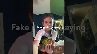 The difference between fake guitar playing￼ and real guitar playing