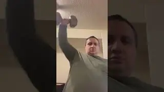 50lb dumbbell shoulder press x 32.