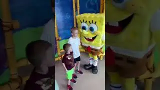Squidward being a clown - Universal Studios Photo
