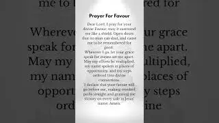 🙏. #dailyprayer #prayerforfavour #prayer