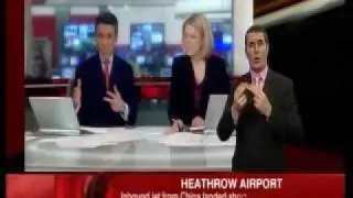 NEWS - Heathrow 777 Crash - The moment the News Start Report