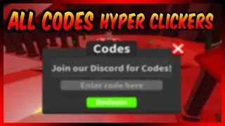 All codes of Hyper Clickers Roblox