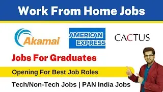 Work From Home Jobs | Top MNCs Hiring | Remote Jobs Updates | Tech/Non-Tech Jobs  | Latest Jobs 