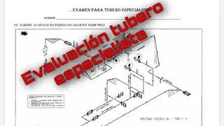 EVALUACION O EXAMEN PARA TUBERO ESPECIALISTA
