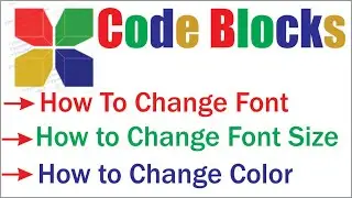 How To Change font Size of Code Blocks IDE | how to change fonts of code blocks