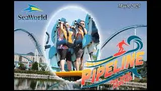 Sea World Orlando - Pipeline Surf Coaster May 9, 2025