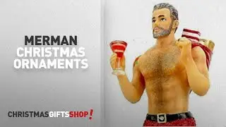Merman Christmas Ornaments Ideas: December Diamonds Santa Daddy II Merman with Presents Christmas