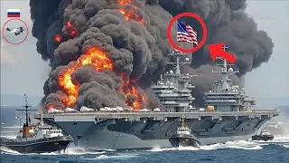 Just happened! The US's Most Advanced Aircraft Carrier Was Destroyed by a Russian SU-57 Fighter Jet