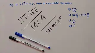 if iz^4+1=0, then z can take the value | #NIMCET/#MCA/ #iitjeepreparation | with #BharatSir, Kokar