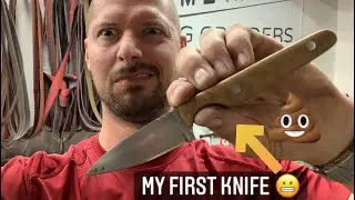 Best steel for beginner knife making? Plus showing my first knife 😬