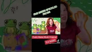 🐸 FIVE GREEN SPECKLED FROGS HOPPY ADVENTURE DANCEALONG! #kidsdance #frog @funkymamamusicchannel