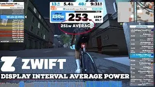 Zwift Workouts: Display Average Power in Custom Workout Intervals