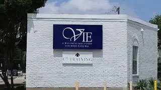Illuminated Outdoor Sign for Vie Wellness Sanctuary | Artisan Signworks