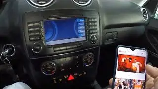 Aux Audio Input Installed On Mercedes ML W164 2005-2011