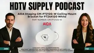 AIDA Imaging CM-PTZ12G-W Ceiling Mount Bracket for PTZ4K12G White