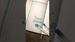 Spreadsheets are sexy 🤓 (how to set up a grid spacer) #bulletjournal #bujo