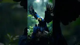 Soul-Stirring! 🌟Wings of Affection: Hyacinth Macaw's Embrace Warms the Heart of the Jungle! 🌿🦜
