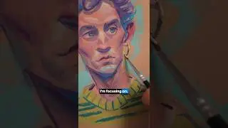 Traditional painting as a digital artist 👨&zwj;🎨🎨 #gouache #digitalart #traditionalpainting