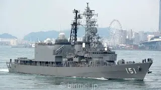 [4K]海上自衛隊護衛艦あさぎり 関門東航 DD-151 JS ASAGIRI - JMSDF Asagiri-class destroyer - 2020
