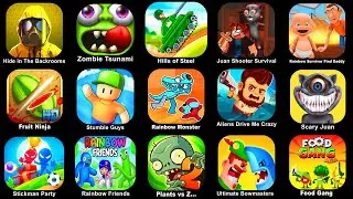 Hide In The Backroom, Zombie Tsunami, Hills Of Steels, Juan Shooter, Rainbow Survivor Find Daddy