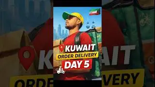 Vlog Day 5 | Kuwait Delivery Boy Ki Mehnat 😓🇰🇼 | Real Gulf Life #shorts