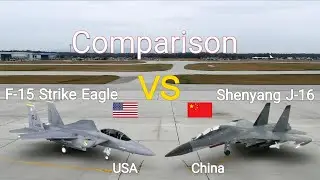 F-15 vs J-16 | Powerful 4.5 Gen Fighter Jet Comparison | USAF vs PLAAF |