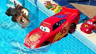 Looking For Disney Pixar Cars. Drone brought cars Lightning McQueen, Mack,\, Tow mater, Francesco