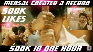 #Mersal Teaser Created A Record In YouTube🔥- 500K Likes Within One Hour | 4 Million Views In 2 Hrs