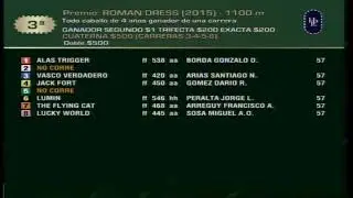 Carr. 3 Premio: ROMAN DRESS 6-11-2025