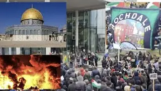 Pro Palestine Protest In Rochdale