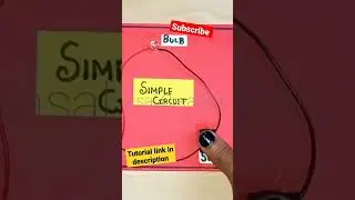 #shorts simple Circuit/How to make circuit/#simplecircuit #youtubeshorts #schoolproject physics