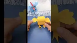 How to make Baby Duck with paper  #crafts #craftsman #diy #5minutescraft #bestoutofwaste #cute #kids