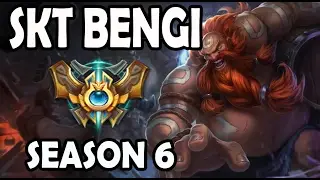 SKT T1 Bengi Gragas vs Elise Jungle Ranked Challenger Korea