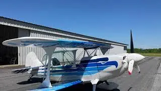 Christen Eagle biplane flight