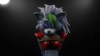 A captive wolf